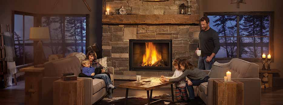 Napoleon High Country Wood Fireplace lifestyle