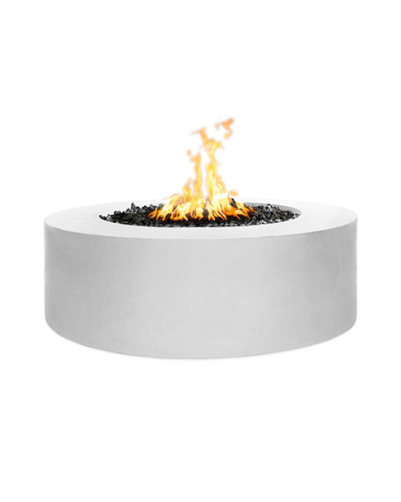 Unity 60x24-Inch Round Powder Coated Steel Gas Fire Pit by THe Outdoor Plus