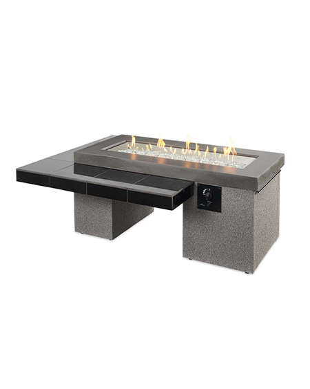 Uptown Fire Table by The Outdoor Plus in gray