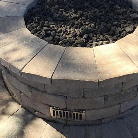 building a gas fire pit ventillation